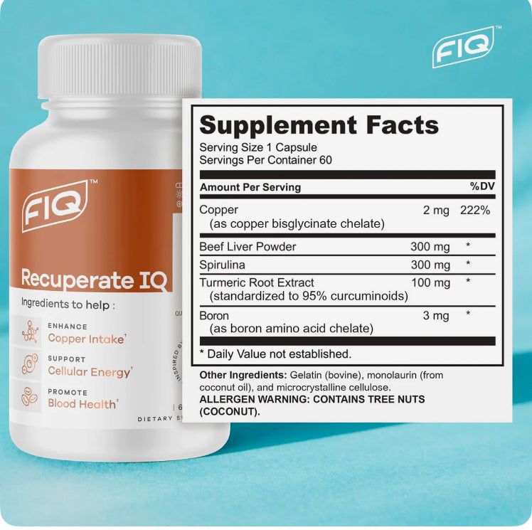 FIQ Recuperate IQ (with Boron) 60ct